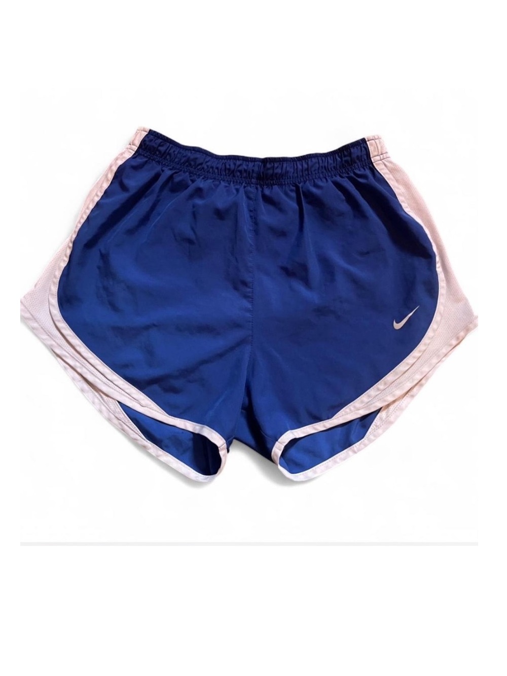 Nike Dri-FIT Tempo Running Shorts Women’s Medium Blue White Athletic